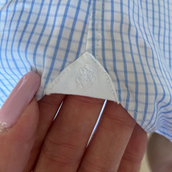 Aster Made in Italy Men's Blue Check European Size L EUC - Picture 10 of 16